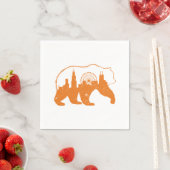 Chicago City Apparel Downtown Walking Beer Silhoue Servet (Insitu)