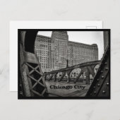 Chicago City Briefkaart (Voorkant / Achterkant)