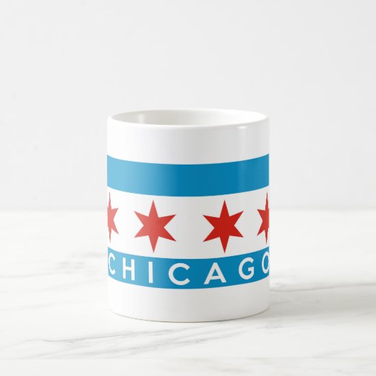 chicago city flag america text name koffiemok (Center)