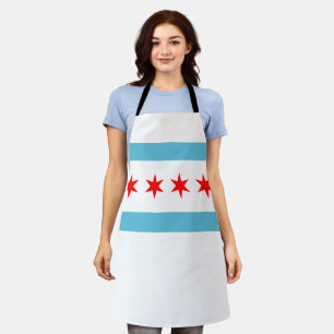 Chicago City flag Apron Schort
