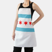 Chicago City flag Apron Schort (Insitu)