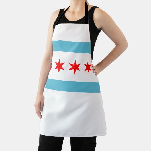 Chicago City flag Apron Schort (Insitu)