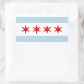 Chicago city flag custom stickers (Tas)