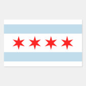 Chicago city flag custom stickers (Voorkant)