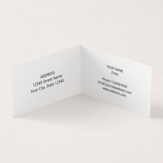 Chicago City flag Folded business card template Visitekaartje (Binnen)