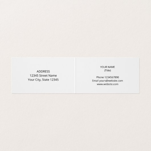 Chicago City flag Folded business card template Visitekaartje (Binnenkant ongevouwen)
