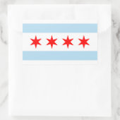 Chicago City Flag Rectangle Sticker (Tas)