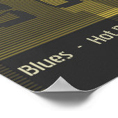 Chicago City graphic sundown and sunset graphic Poster (Hoek)