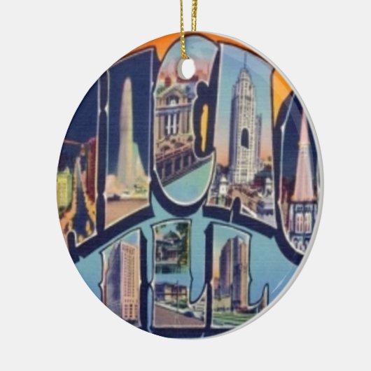 Chicago City Keramisch Ornament (Links)