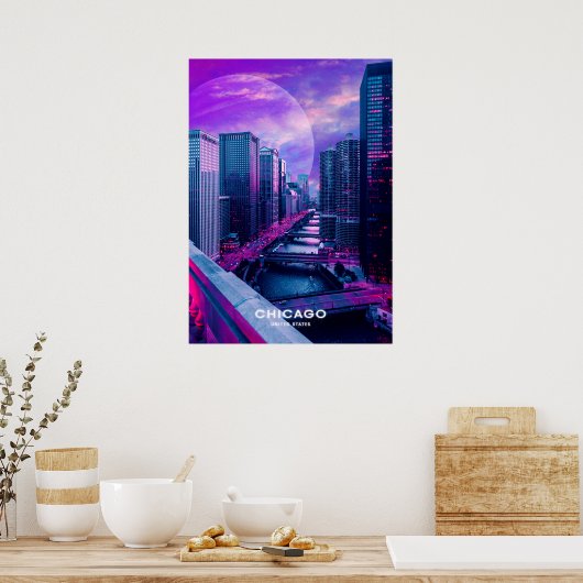 Chicago City Poster (Keuken)