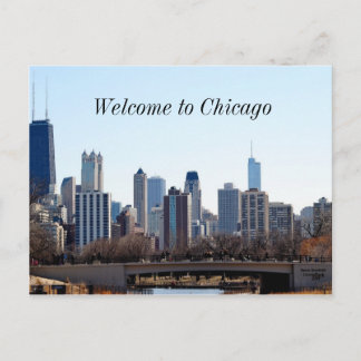 Chicago City Skyline Briefkaart