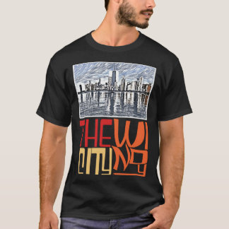 Chicago City Skyline  Chicago Skyline Silhouette T-shirt