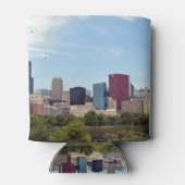 Chicago City Skyline Foto Blikjeskoeler (Achterkant)