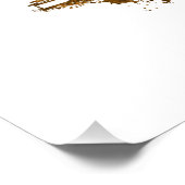 Chicago City Skyline Waterverf in sinaasappel Foto Afdruk (Hoek)