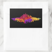 Chicago City Skyline Waterverf op wit Rechthoekige Sticker (Tas)