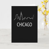 Chicago City Souvenir Dreams Retro  Kaart (Gele Bloem)