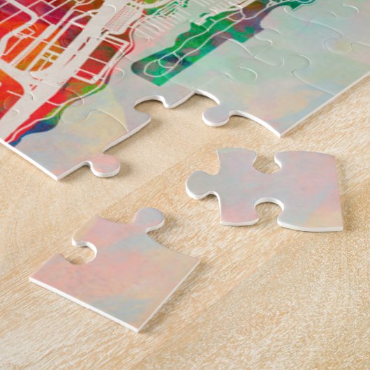 Chicago City Street Map Legpuzzel (Zijkant)