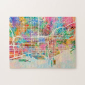 Chicago City Street Map Legpuzzel (Horizontaal)
