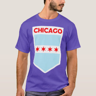 Chicago City Vlag embleem T-shirt