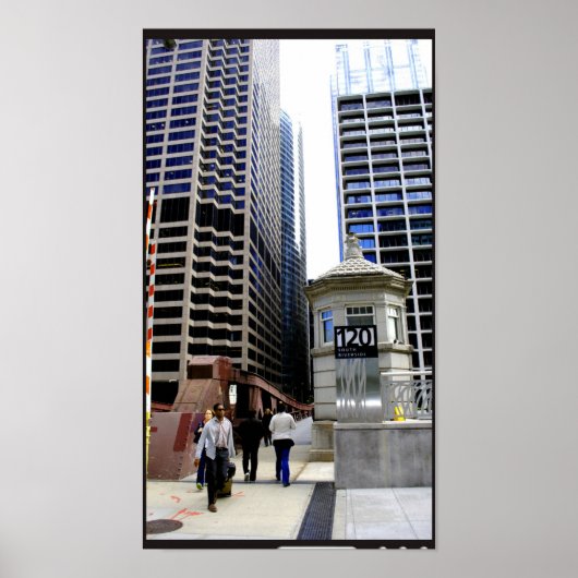 Chicago Cityscape 2 Poster (Voorkant)