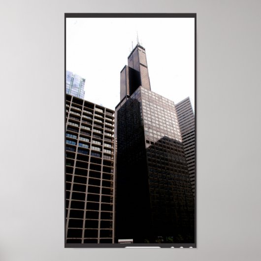 Chicago Cityscape 4 Poster (Voorkant)