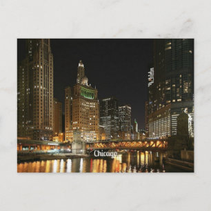 Chicago cityscape briefkaart