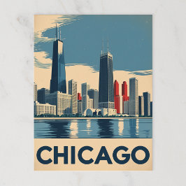 Chicago Cityscape Briefkaart