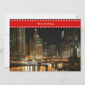 Chicago cityscape, kerstcadeautjes, kaart (Voorkant)