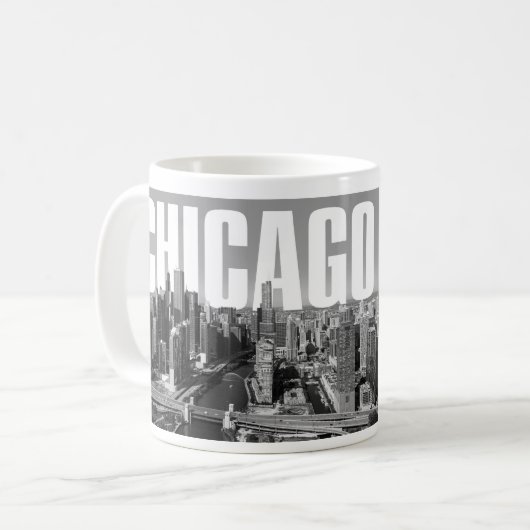 Chicago Cityscape Koffiemok (Voorkant links)