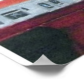 Chicago Cityscape met El Train Poster (Hoek)