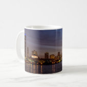Chicago Cityscape Night Coffee Mok (Voorkant links)