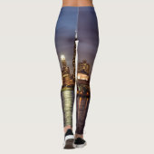 Chicago Cityscape Night New Leggings (Achterkant)