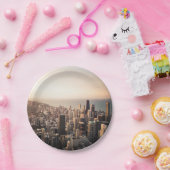 Chicago cityscape papieren bordje (Feest)