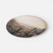 Chicago cityscape papieren bordje (Gekanteld)