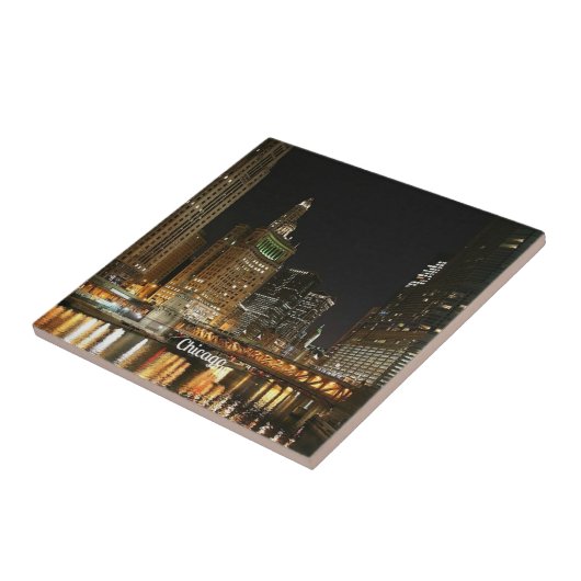 Chicago cityscape tegeltje (Zijkant)