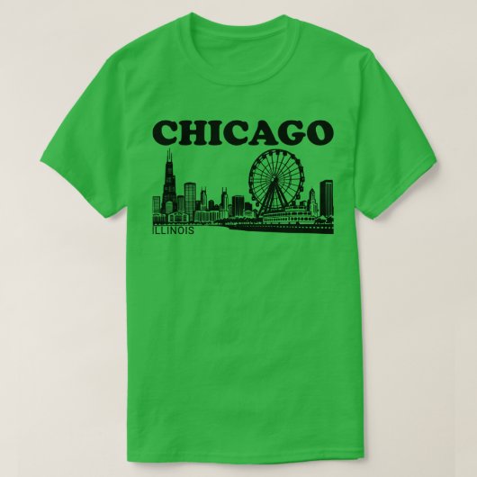 Chicago Cityscape TShirt 1 (Design voorkant)
