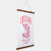 Chicago cocktail bachelorette weekend hangend wandkleed (Gebogen)
