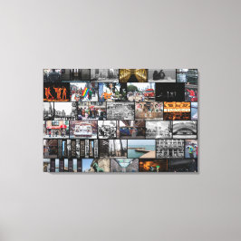 Chicago Collage Canvas Afdruk