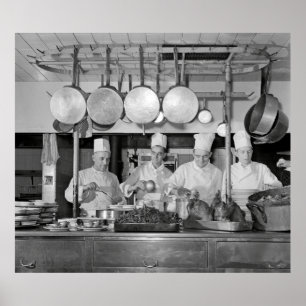 CHICAGO COMMERCIAL KITCHEN 1943 POSTER