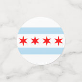Chicago Confetti, feest, Chicago Flag Confetti (Kleine voorkant)