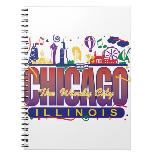 Chicago Confetti Notitieboek (Voorkant)