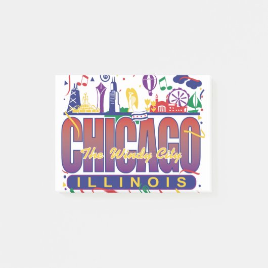 Chicago Confetti Post-it® Notes (Voorkant)