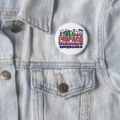 Chicago-Confetti Ronde Button 5,7 Cm (In situ)