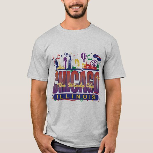 Chicago Confetti T-shirt (Voorkant)