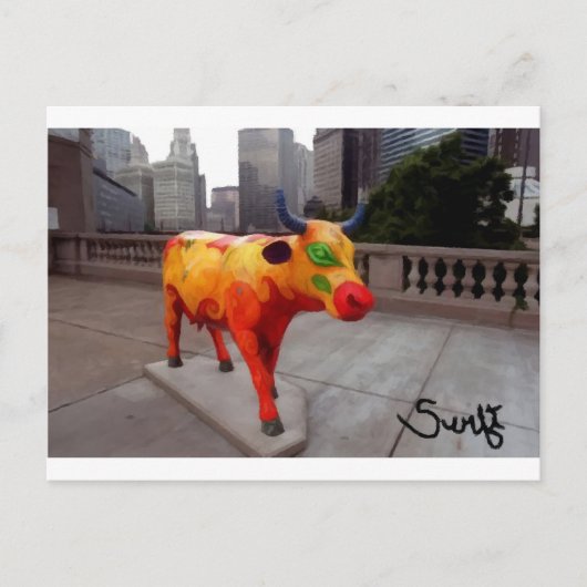 Chicago Cow. op parade Briefkaart (Voorkant)
