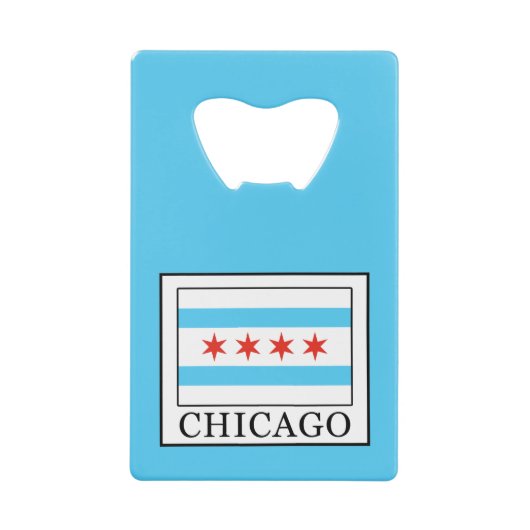 Chicago Creditkaart Flessenopener (Voorkant)