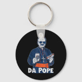 Chicago Da Pope Funny Humor Catholic Officiële web Sleutelhanger (Voorkant)