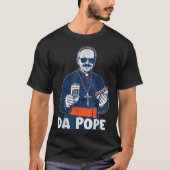 Chicago Da Pope Funny Humor Catholic Officiële web T-shirt (Voorkant)