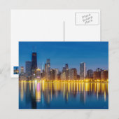 Chicago Dawn Cityscape Briefkaart (Voorkant / Achterkant)