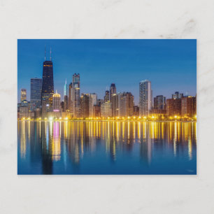 Chicago Dawn Cityscape Briefkaart